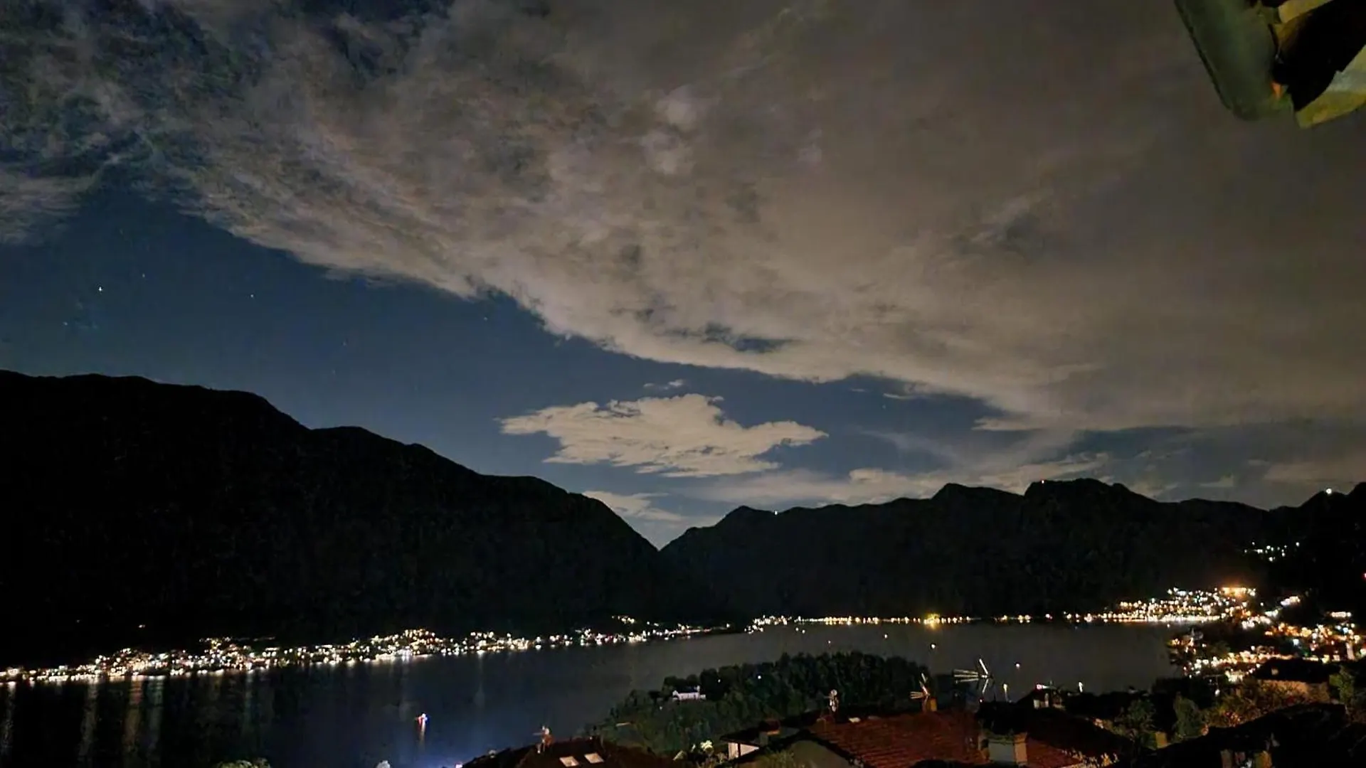 Vista Lago Como Ossuccio Italia